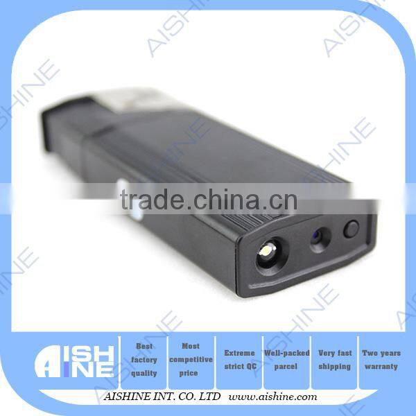 Hidden spy camera lighter camera supported cycle recording