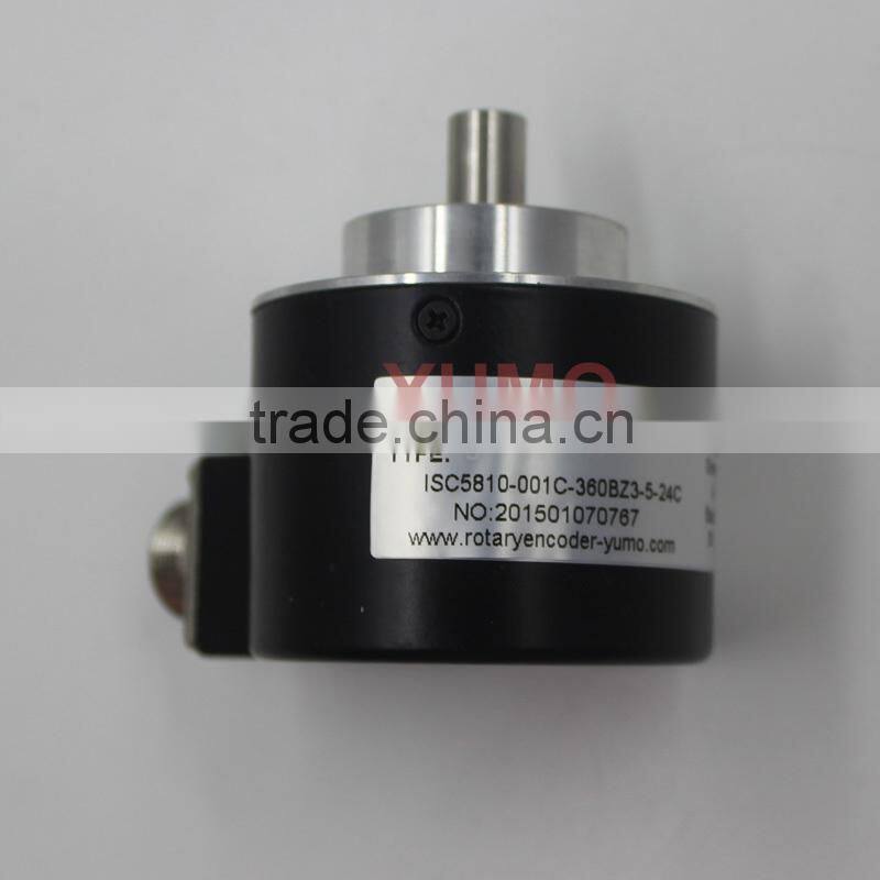 ISC5810 5 24VDC 500ppr A B Z phase mini rotary encoder price incremental pulse rotary encoder