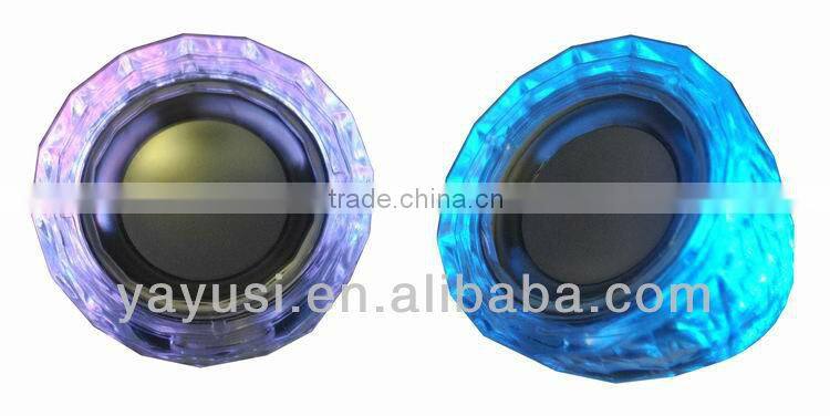 2.0 speaker, crystal light speaker
