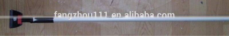 aluminum mop handle with iron clip, painting flat frame