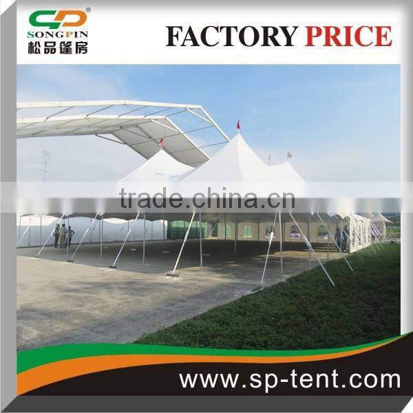 Elegant peg and pole tents cover double Waterproof PVC fabric for sale
