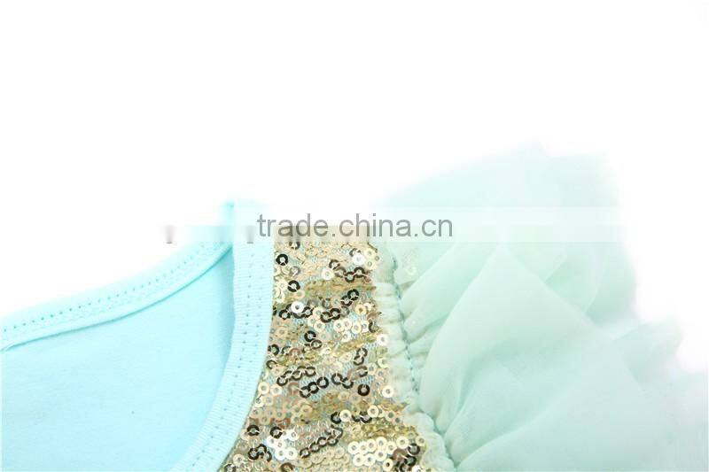 New style sequin petti set,clothing set chiffon ruffle design for baby girl hot sale
