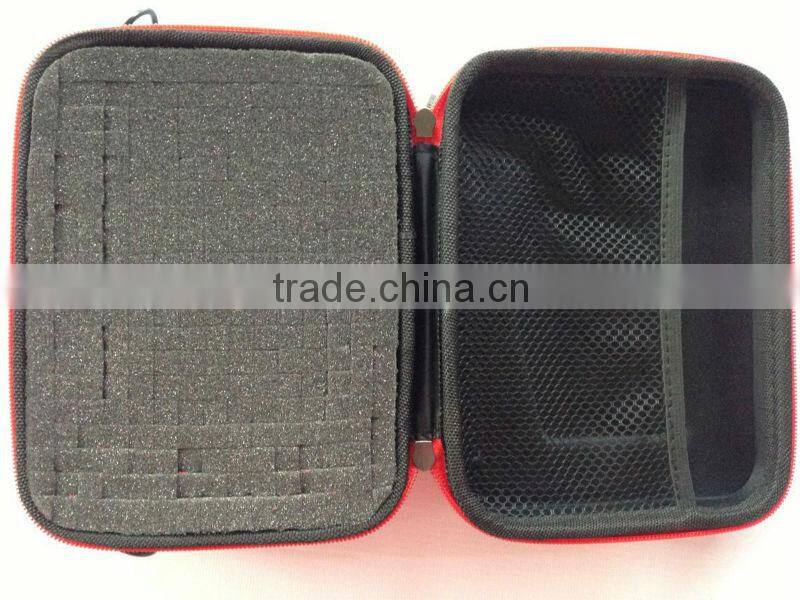 black GoPro Case with blue zipper for HERO
