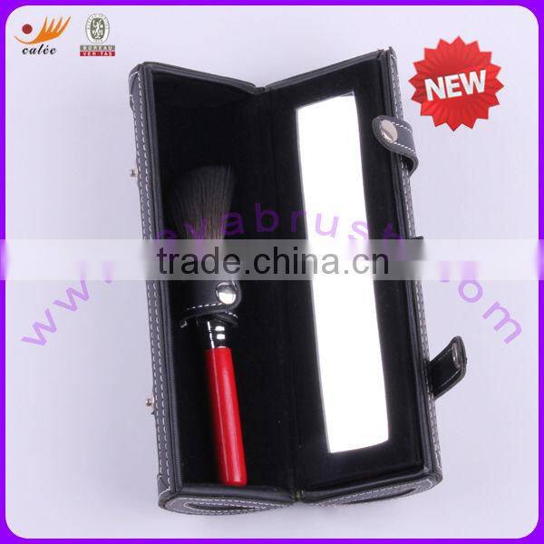 7pcs cosmetic brushes travel set with mirror box