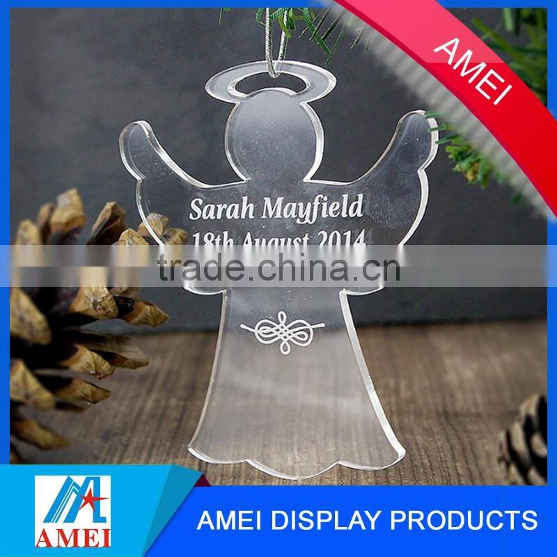 wholesale high quality clear acrylic reindeer christmas tree decorations