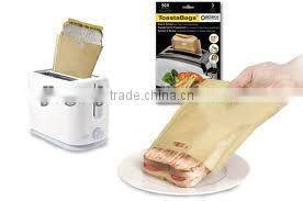 Round Corner PTFE Toast Bag- two circular angles, fit for toaster, oven, microwave oven