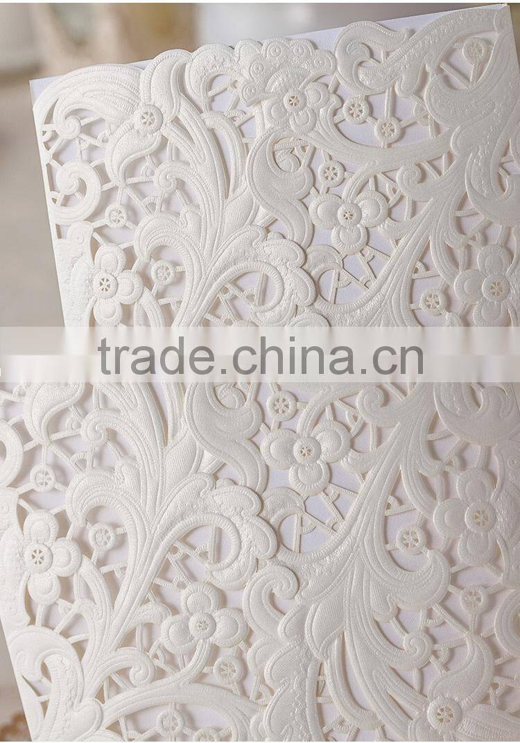 Tree shape handmade wedding invitation card