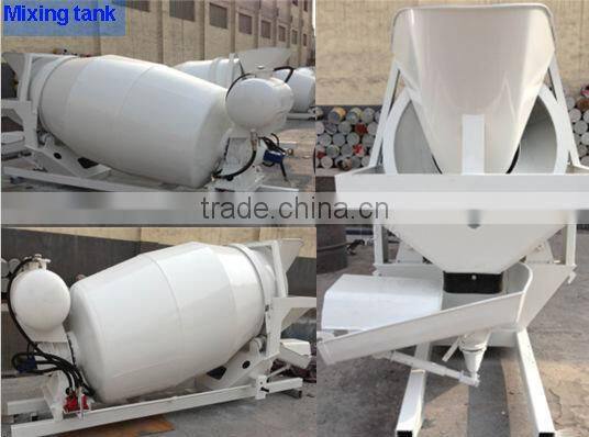 3 cubic meters small concrete mixing transport truck