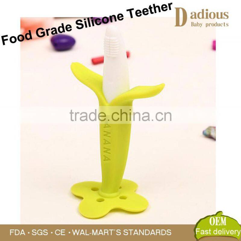 New Design Fruit Shape Silicone Baby Teether With Christmas Gift for Baby