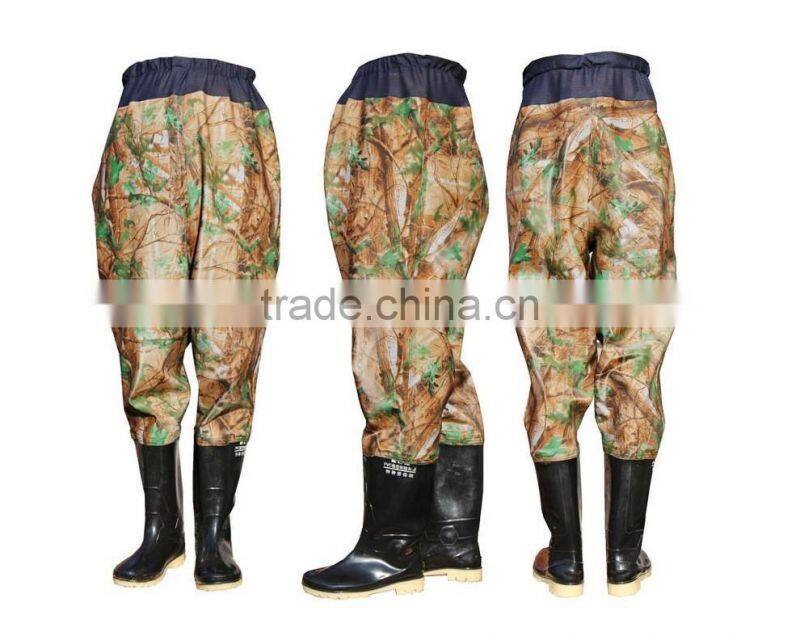 wholesale custom made pvc waist high wader