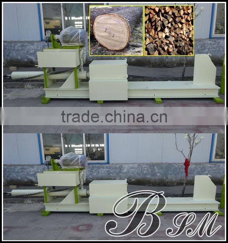 industrial screw log splitter with cross knives can cut the log into four parts