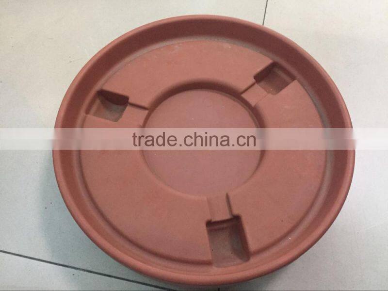 12inch/13inch/14inch Garden Plastic Planting And Terracotta Flower Pot Trays With Wheel