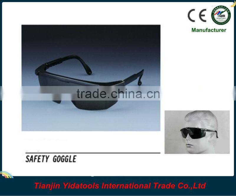 adjustable frame black lens safety glasses for man
