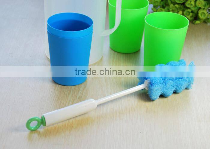 Home Kitchen Cup Bottle Glass Pot Cleaning Washing Sponge Brush