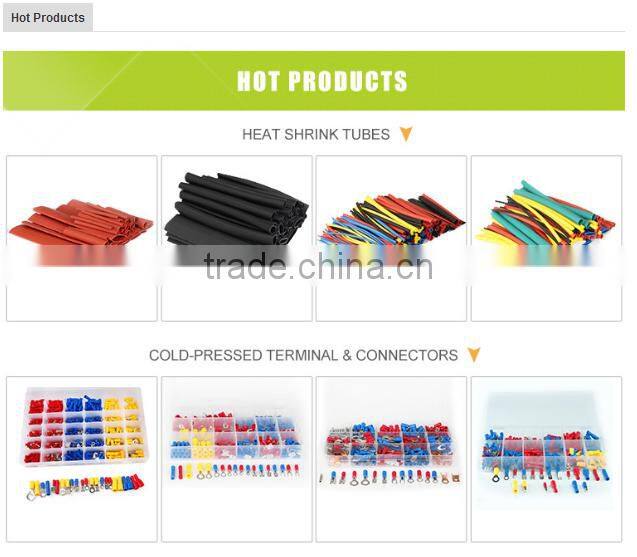 YUMO 100Pcs Insulated Wire Copper Connector Cord Pin End Crimp Terminals Kits AWG 10 Black E1508