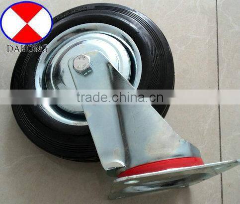 8 inch garbage bins rubber caster,