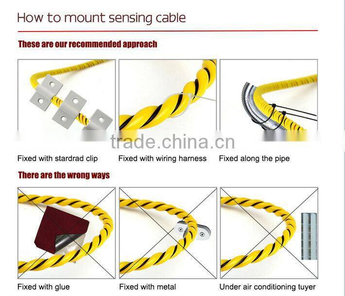 4 pin water leak sense cable for liquid leak detection system leak detector cable only