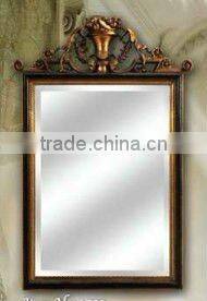 Wooden classical hand carved wall mirror, MOQ:1PCS(B70114)
