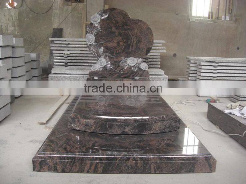 new style of hand carved granite tombstone/gravestone