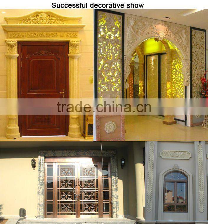 Mixed Stone Door Frame with Statues