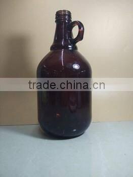 1L 2L 4L amber glass bottle beer growler glass bottle