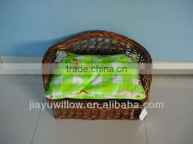 Hot Exqusite modern design wicker pet basket for dogs