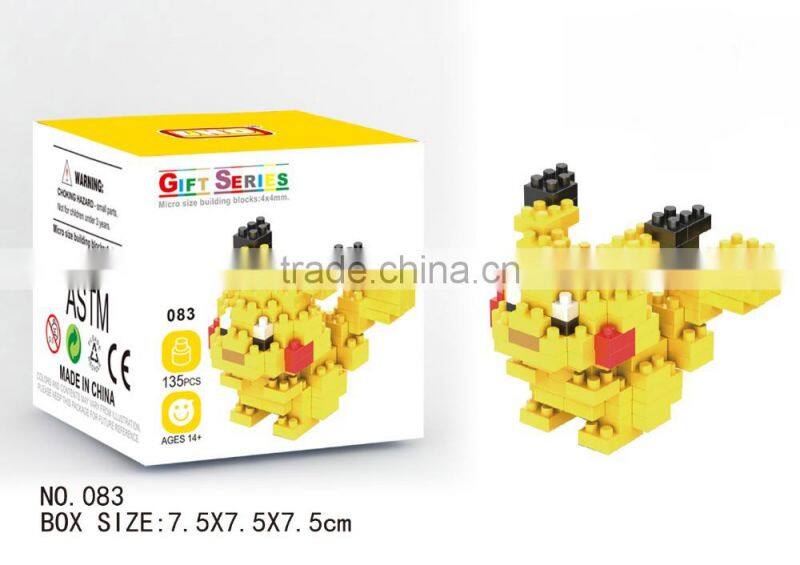 Hot sales pokemon ball toys magnetic building blocks, mini pokemon blocks