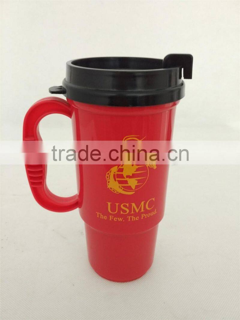 16 oz travel mug supplier in China, Coffee Mug Plastic, Car Mug