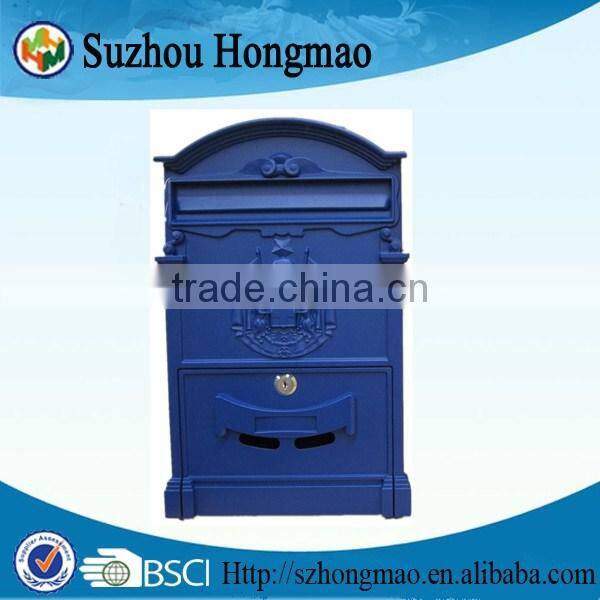 LOCKABLE OUTSIDE ALUMINUM MAILBOX WALL MOUNTED LETTERBOX