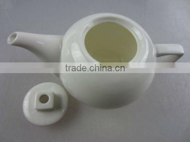 Stock white porcelain tea coffee pot
