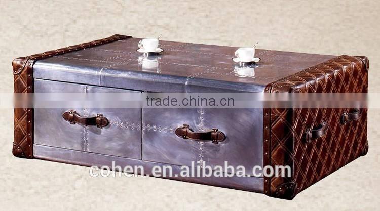 Modern design high cost-effective aluminium aviator coffee table foshan factory direct sale