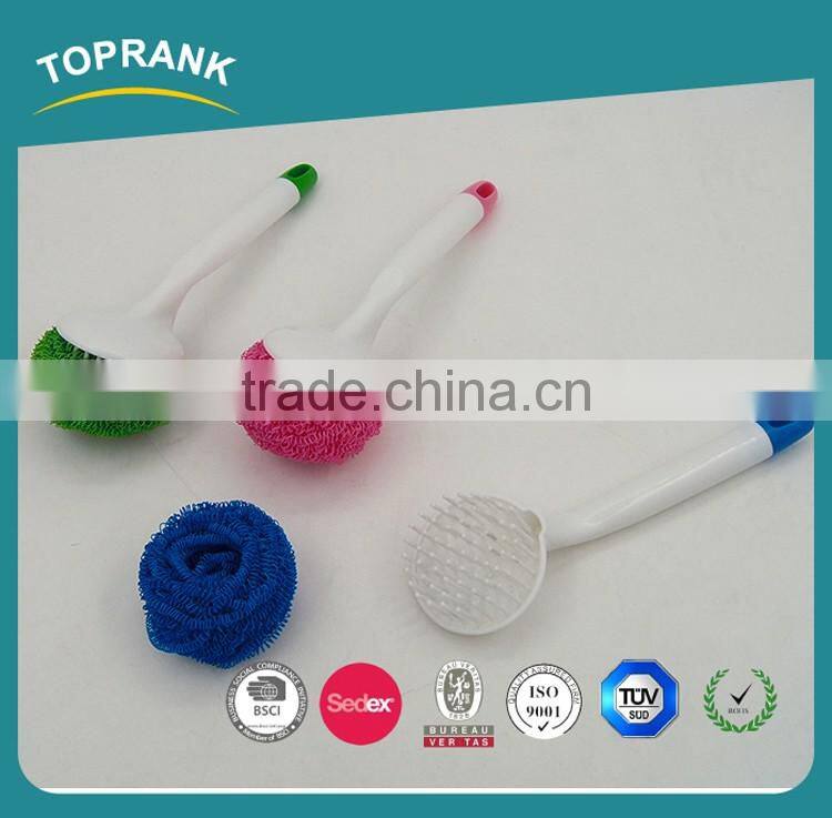 New Style Kitchen Polyester Fiber Scrubber With Handle