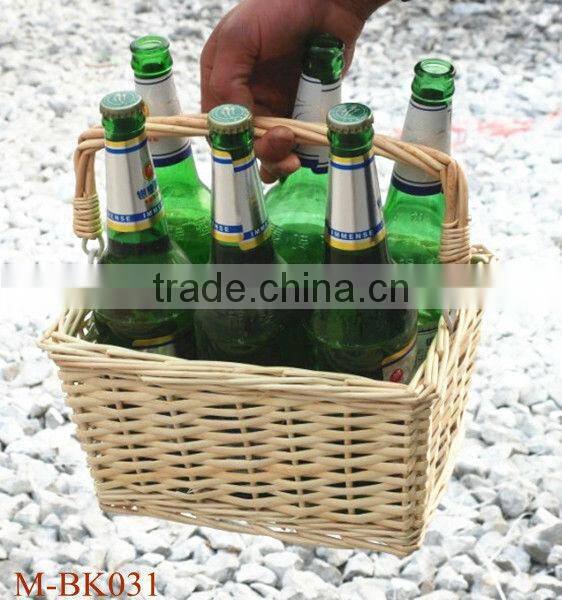 Chic Wicker bicycle basket with liner