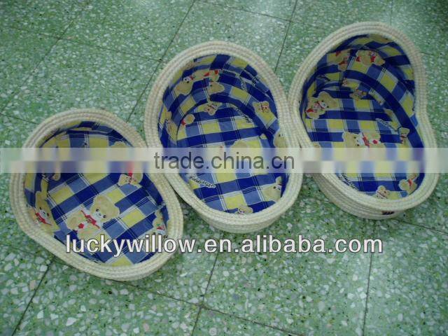 Corn husks basket for pet bed&sofa(factory provide)