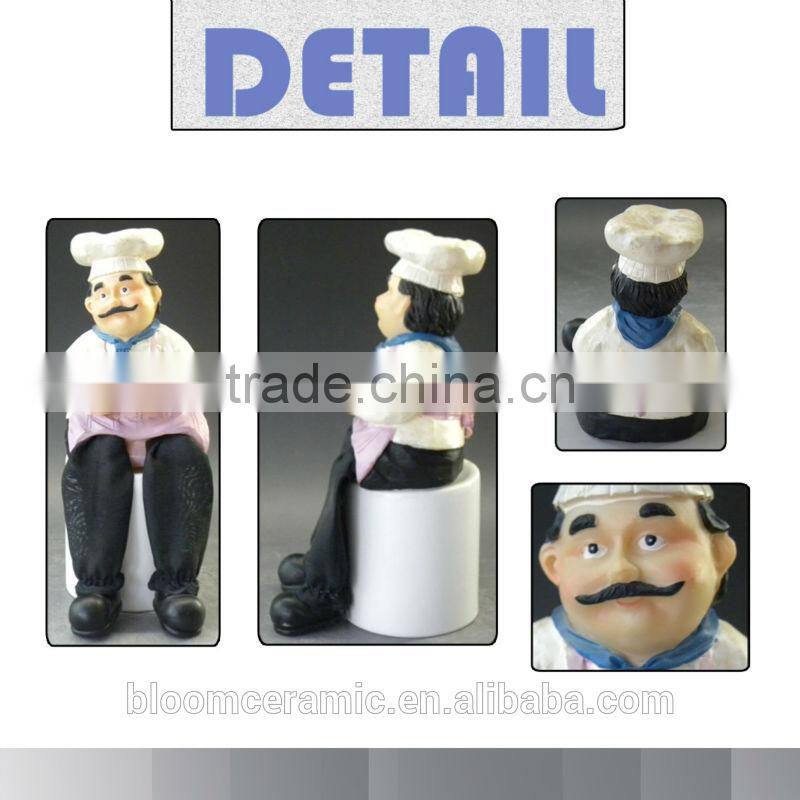 2014 Newly design chef toy/resin chef figurines