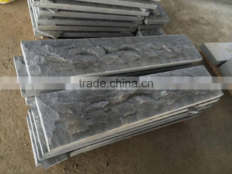 Mushroom Finished Tile Dark Grey Basalt Tiles Antique Black Basalt Wall Tiles