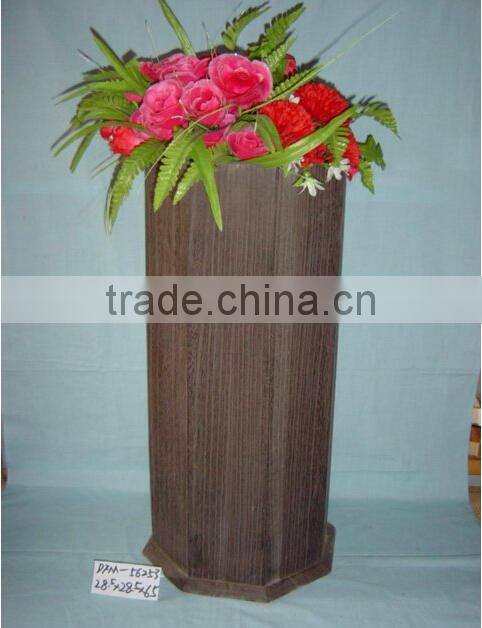 antique decorative wooden vase