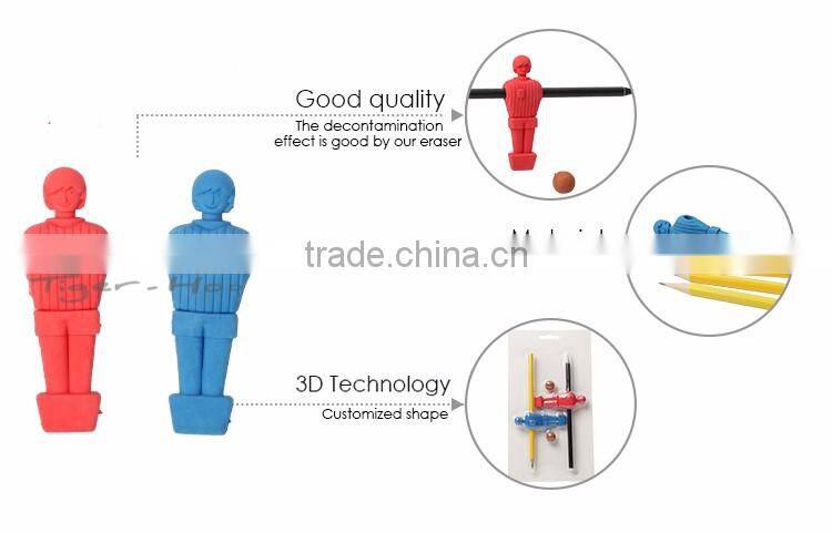 Creative Stationery Fancy 2 PK Football Man Shaped Creative Eraser