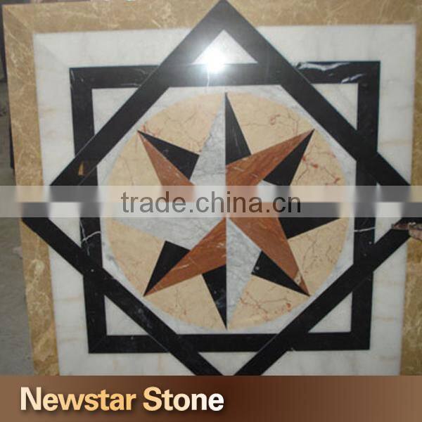 Made in China square water jet marble medallion design