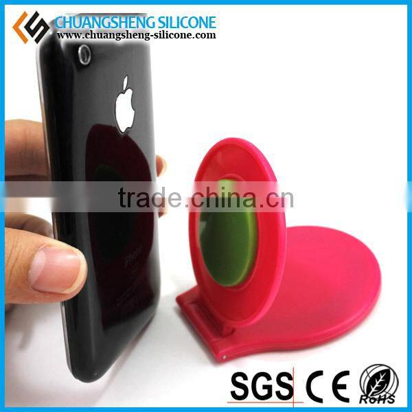 fashion round folding silicone mobile phone support