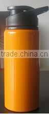 600ml aluminium water sport bottle with lid and handle