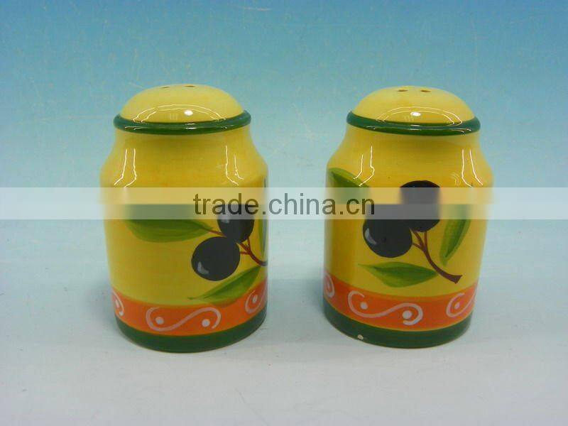 HANDPAINTING CERAMIC RED SPICE SETS