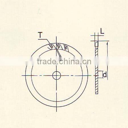 TCT circular saw blade for cutting aluminum