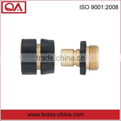 Brass quick connect set for hose
