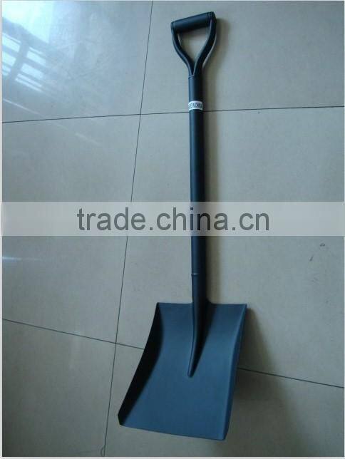 wooden handle round pointed steel shovel