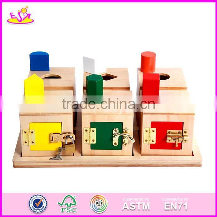 2017 New design toddlers educational montessori wooden toys W12F001