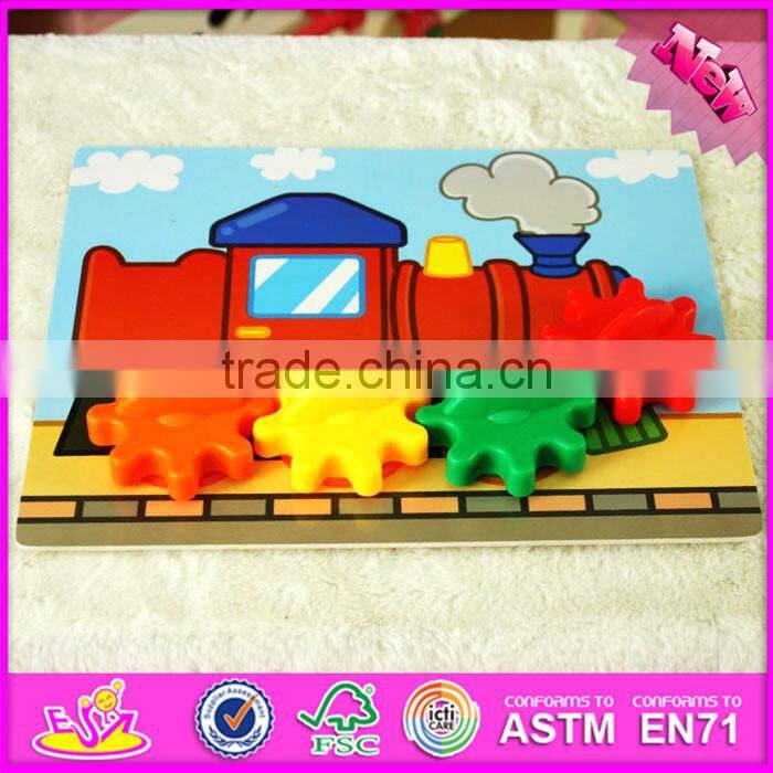 2016 new design cartoon wooden baby toy W01B030