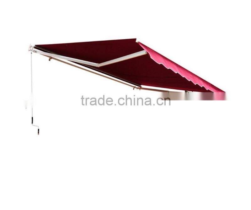 2.5x2M Waterproof Porch Retractable Manual Patio Awnings