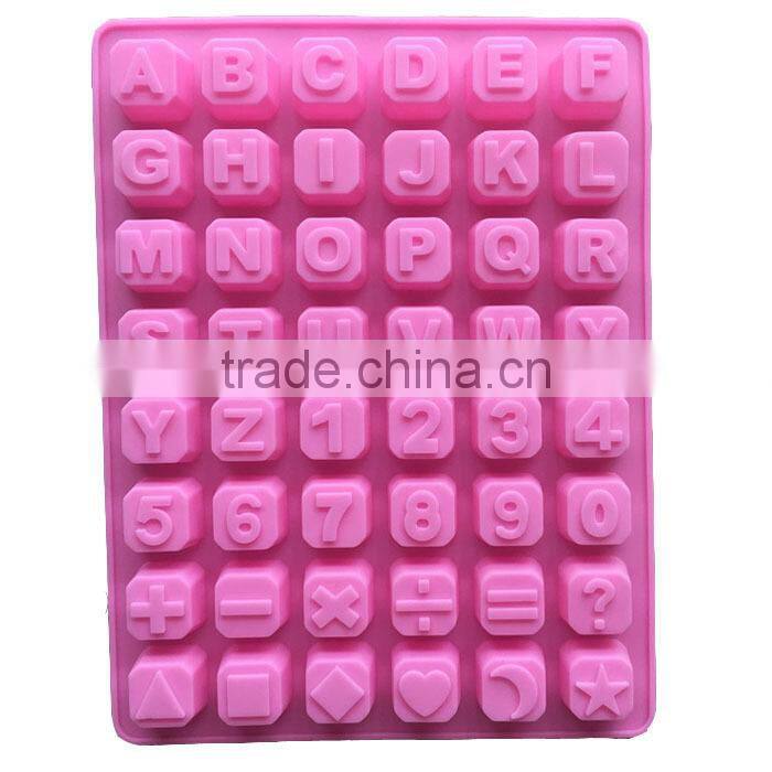 Fondant silicone mold decorative alphabet cake mould,mould for chocolate