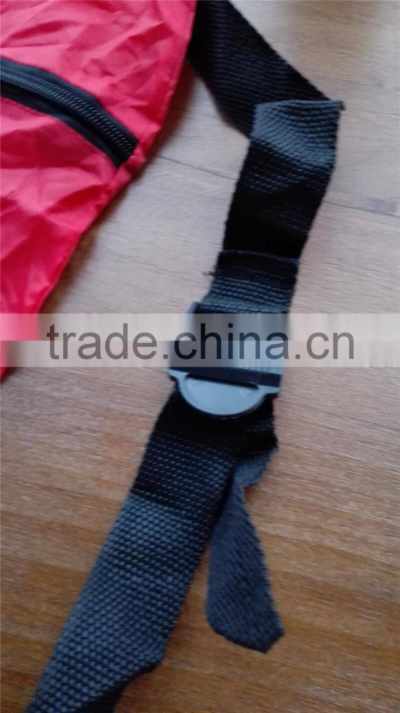 Customized shape design foldable packaging backpack outdoor folding cinch rucksack